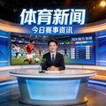 体育新闻演播室与赛事资讯播报场景