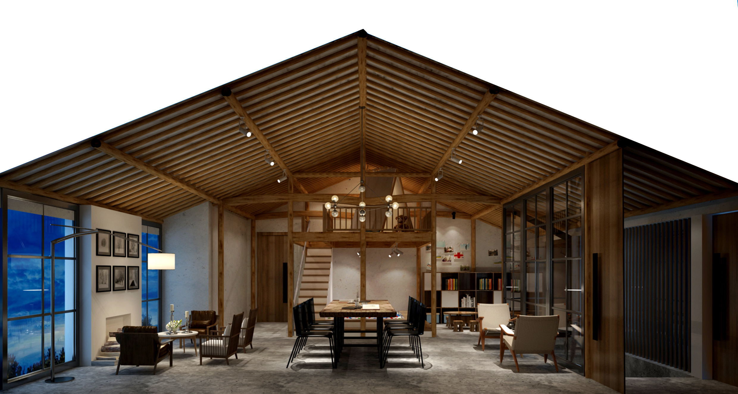 民宿效果表现|空间|室内设计|星视觉 